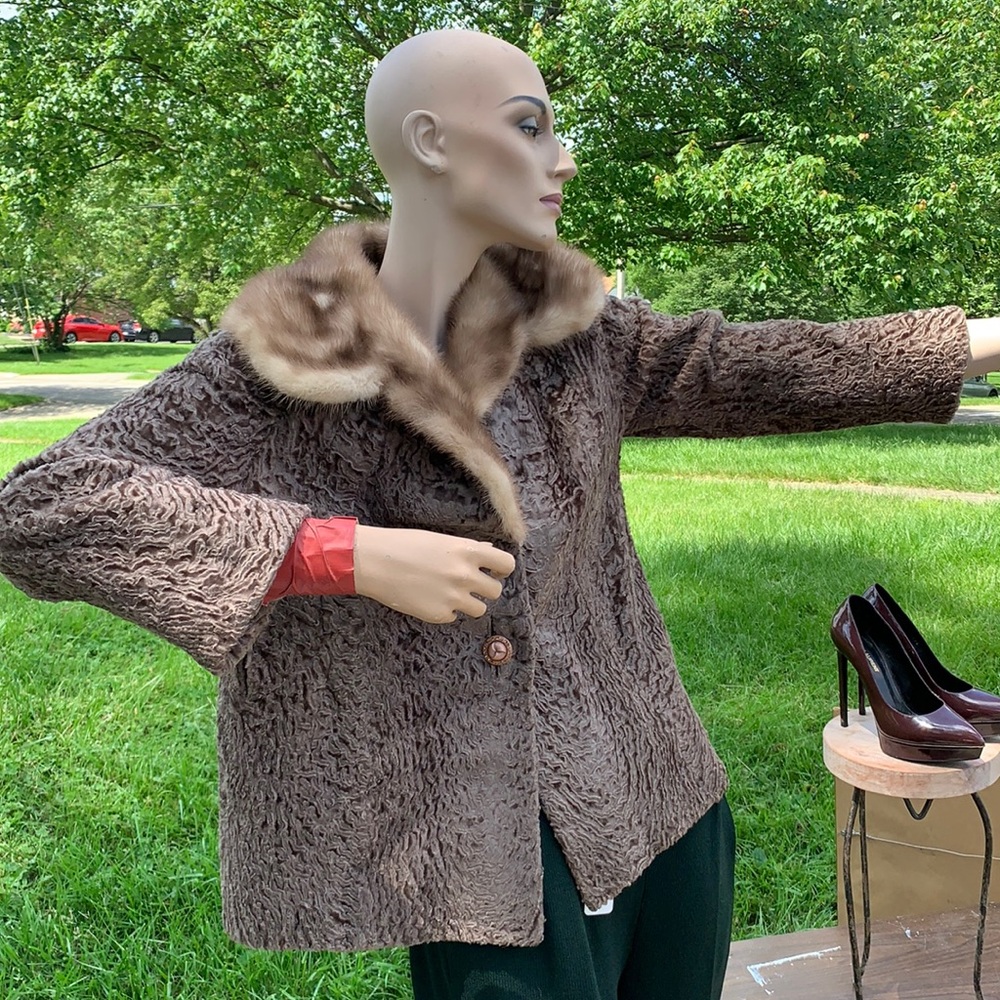 Women’s Balero Mink Coat- Medium Chestnut Brown